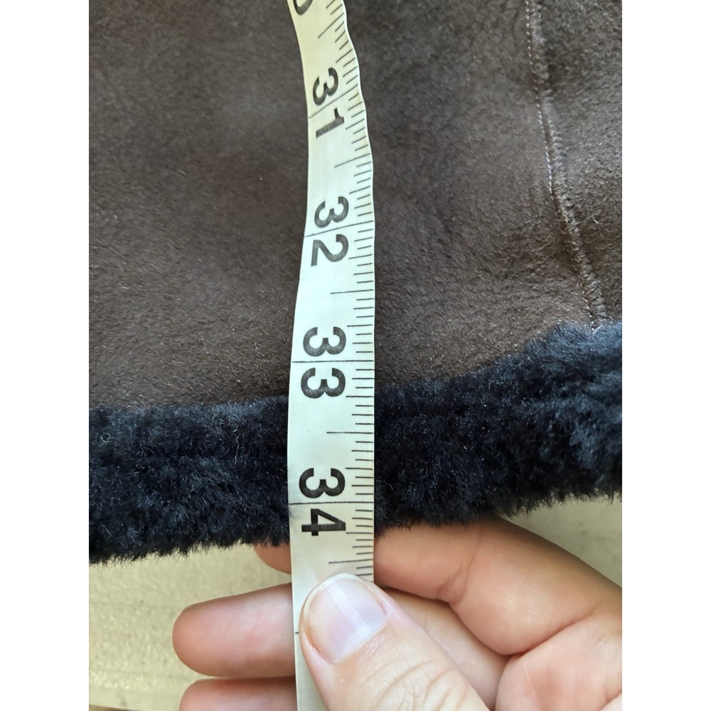 Blue Duck USA genuine shearling long coat authentic sheepskin fur jacket XL - Picture 7 of 7